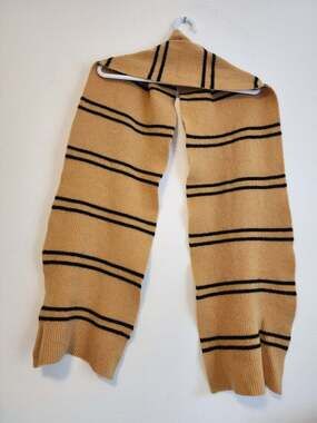 Harry Potter Hufflepuff Scarf Lambswool Dark Academia Wizard Hogwarts OS
